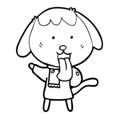 cute cartoon dog