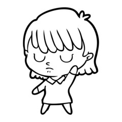 cartoon woman