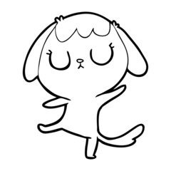 Obraz premium cute cartoon dog