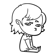 cartoon vampire girl