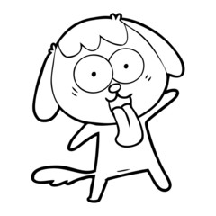 cute cartoon dog