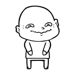 Obraz premium cartoon creepy guy