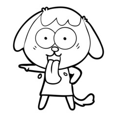 cute cartoon dog