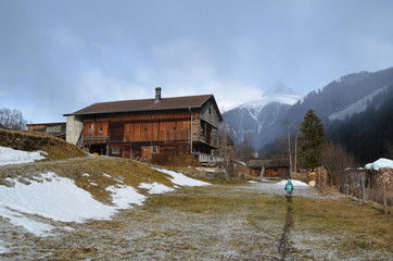 Bauernhof in den Alpen