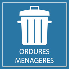 Logo ordures ménagères.