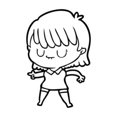 cartoon woman