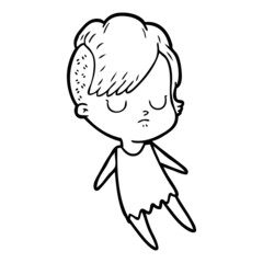 cartoon woman