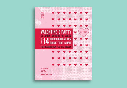 Valentine's Day Party Flyer