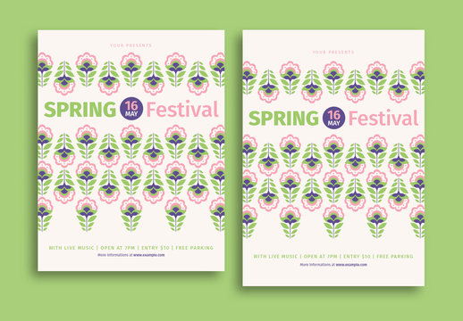 Spring Festival Event Flyer