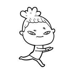 cartoon woman