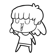 cartoon woman