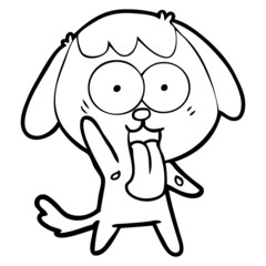 cute cartoon dog