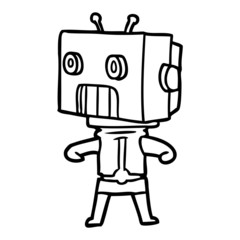 cartoon robot