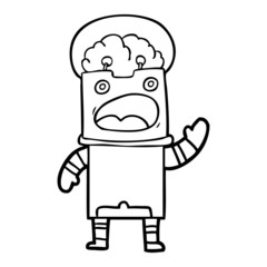 cartoon robot