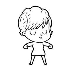 cartoon woman