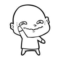 Obraz premium cartoon creepy guy