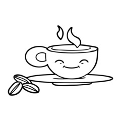 cartoon espresso mug