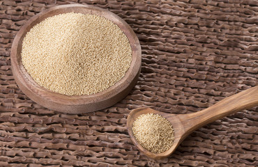 Amaranth seeds on the wooden table - Amaranth