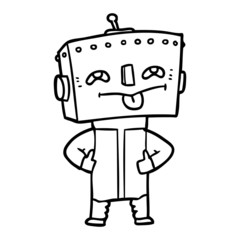 cartoon robot