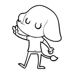 cute cartoon elephant