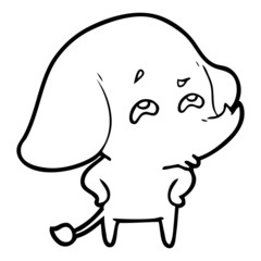cartoon elephant remembering