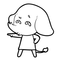 cartoon elephant remembering