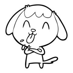 cute cartoon dog