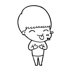funny cartoon boy