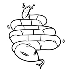 cartoon poisonous snake