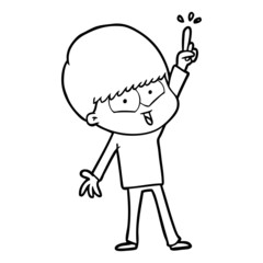cartoon happy boy