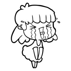 cartoon woman