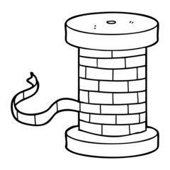 cartoon reel of ribbon