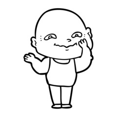 cartoon creepy guy