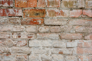 Fototapeta premium Brick texture with scratches and cracks