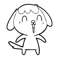 cute cartoon dog