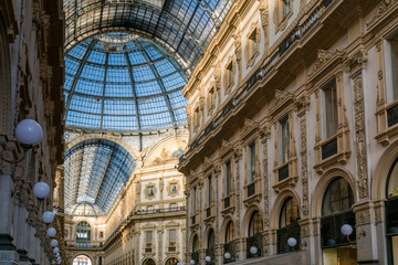 Naklejka premium glas cupola of Galleria Vittorio Emanuele II, Milano