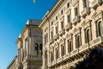 facade of a historical building in Milano