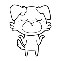 cute cartoon dog