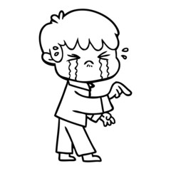 crying boy cartoon