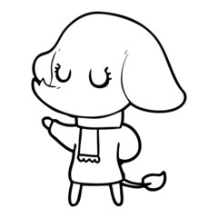 cute cartoon elephant