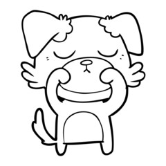 cute cartoon dog