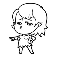 cartoon vampire girl