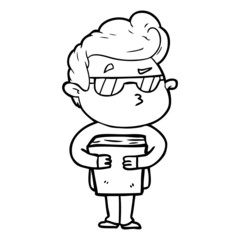cartoon cool guy