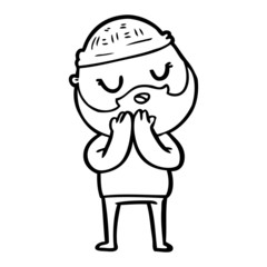 cartoon man with beard