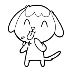 cute cartoon dog