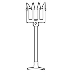 cartoon trident