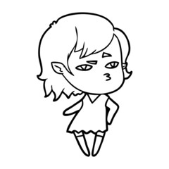 cartoon vampire girl