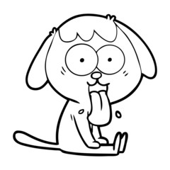 cute cartoon dog