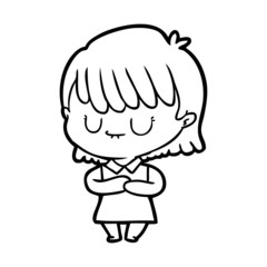 cartoon woman