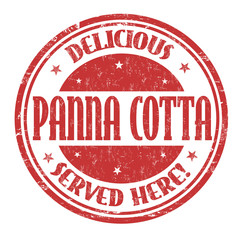 Panna Cotta grunge rubber stamp